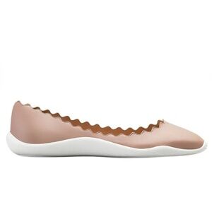 NWT Chloe Lauren Runner ballerinas in leather cream white pink tea